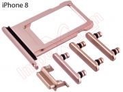 Tapa de batería rosa dorado genérica para iPhone 8, A1905 / iPhone SE (2020)